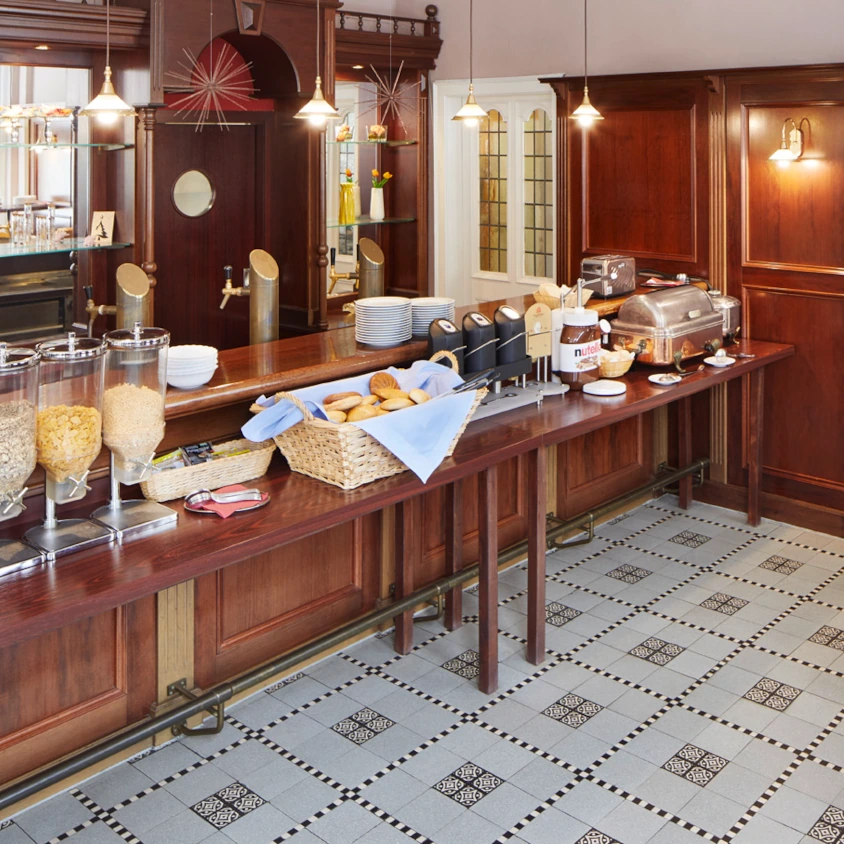 Frühstücksbereich im Hotel Hoeker Hof