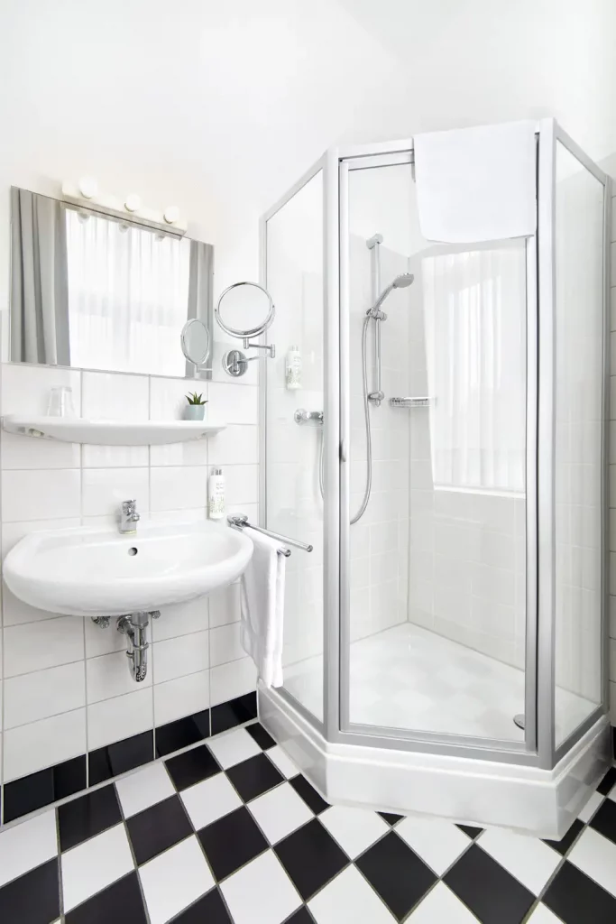 Hotel Hoeker Hof Badezimmer Einzelzimmer