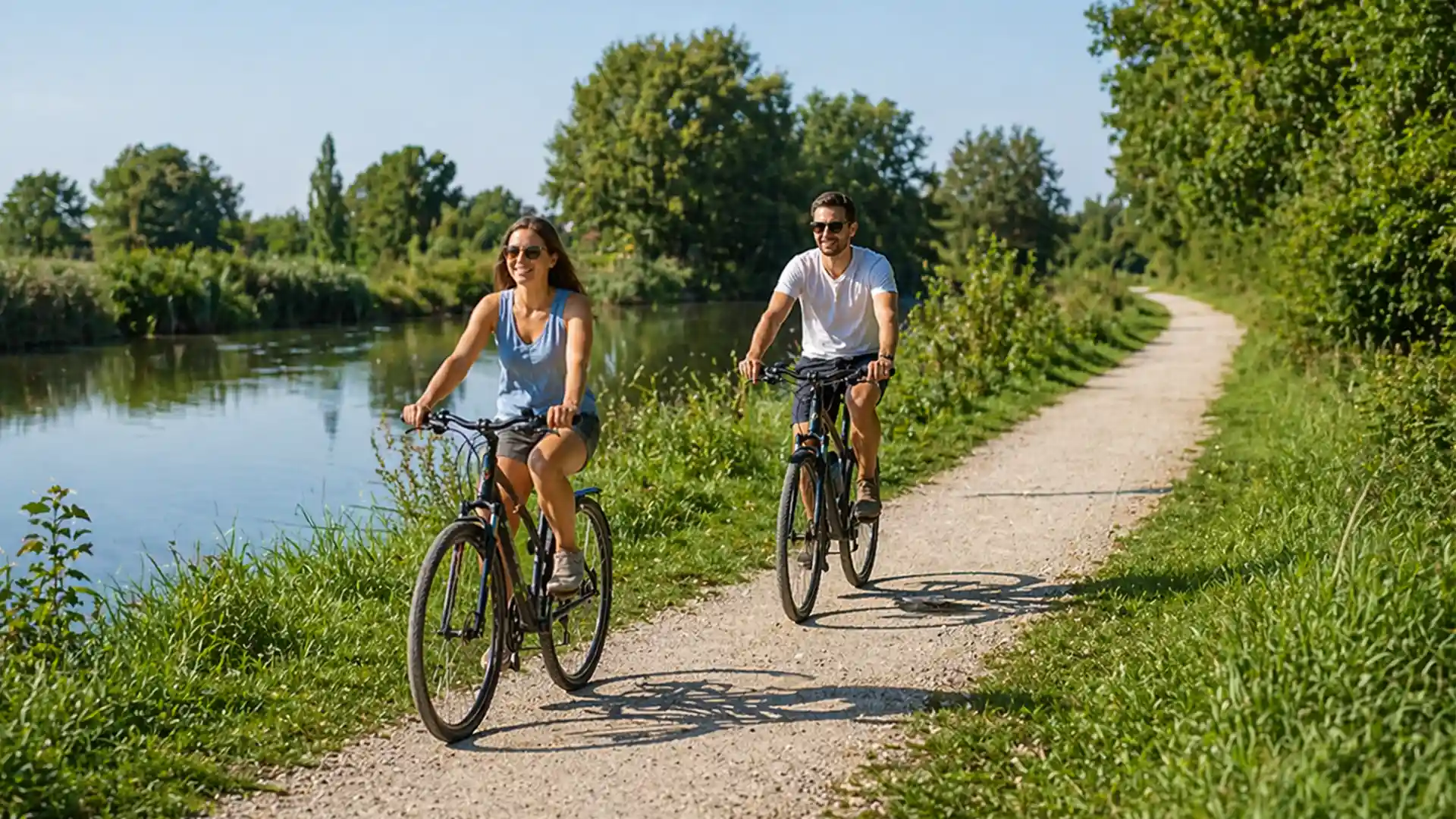 Radtour entlang der Ems in Greven